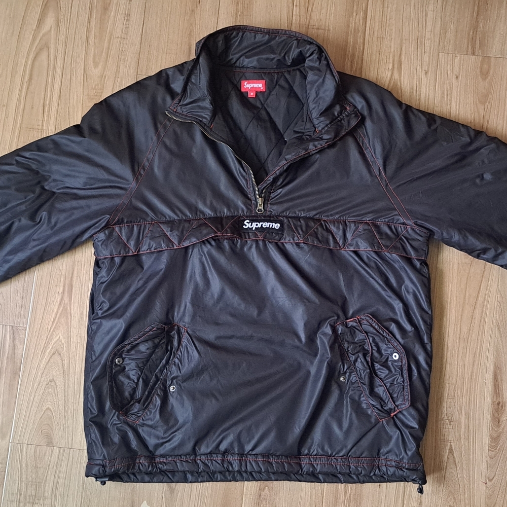 SUPREME Contrast Stitch Pullover Nylon Fw7